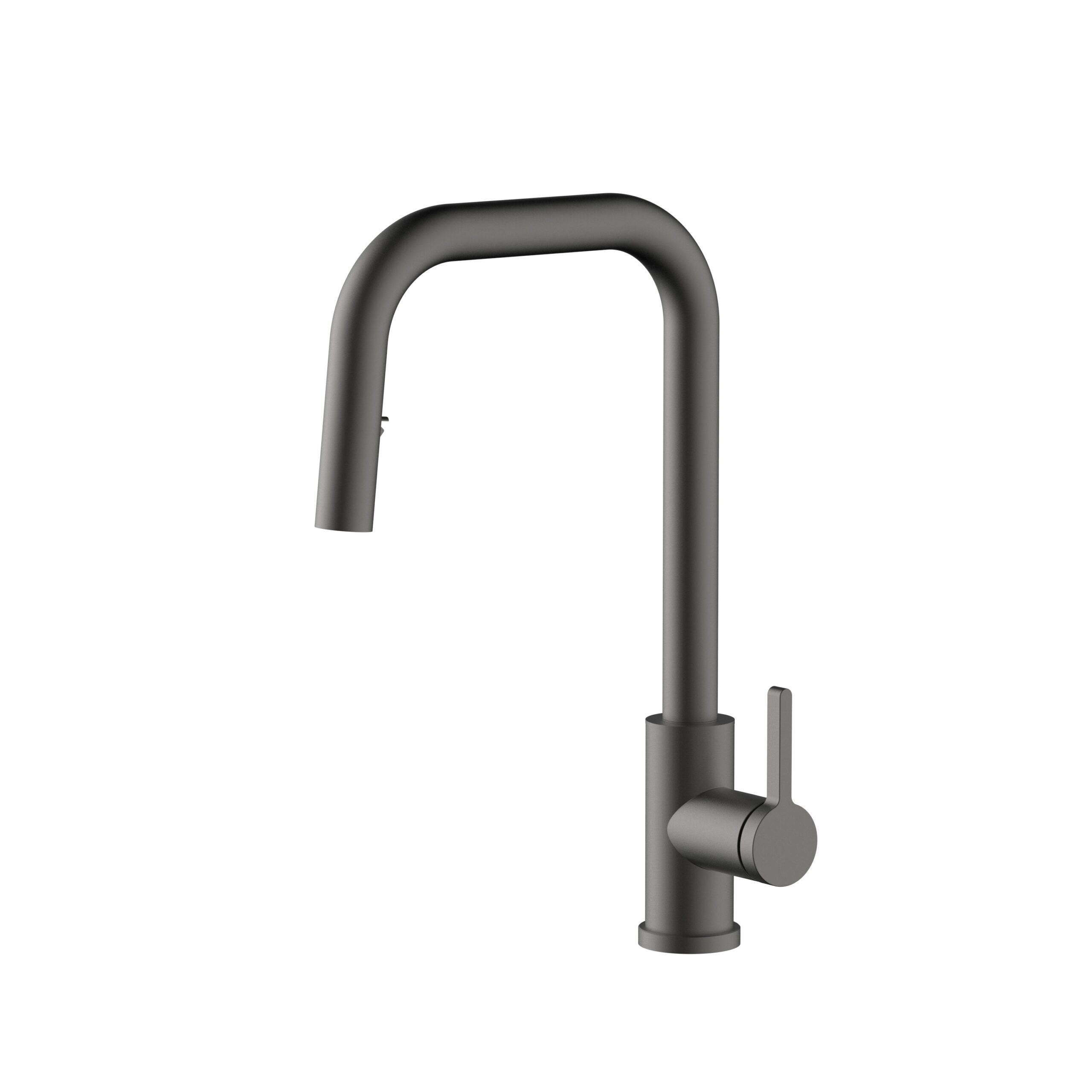 Grassi K6701 - Modern Squared U-Spout Pull-Down Kitchen Faucet - Image 3