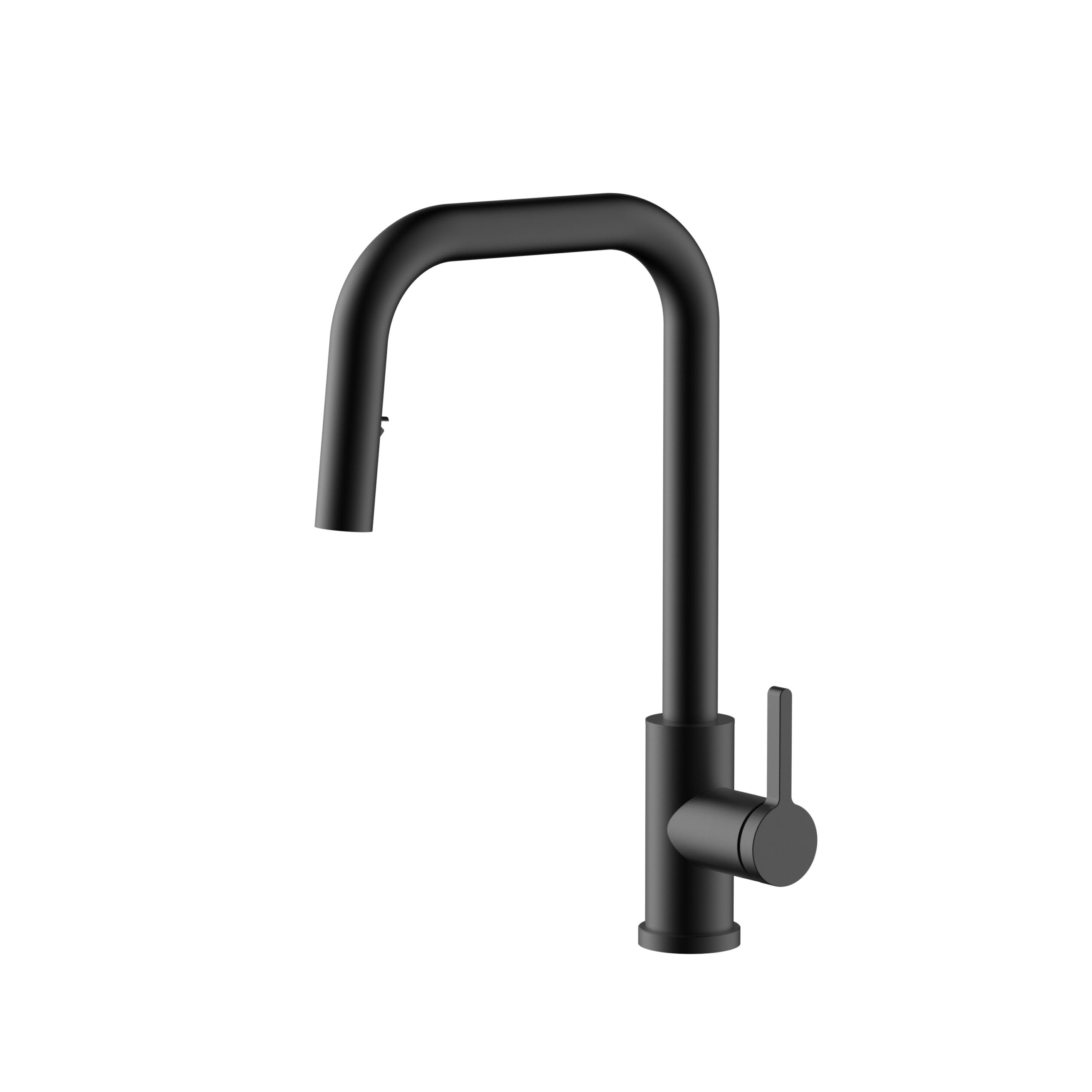 Grassi K6701 - Modern Squared U-Spout Pull-Down Kitchen Faucet - Image 2